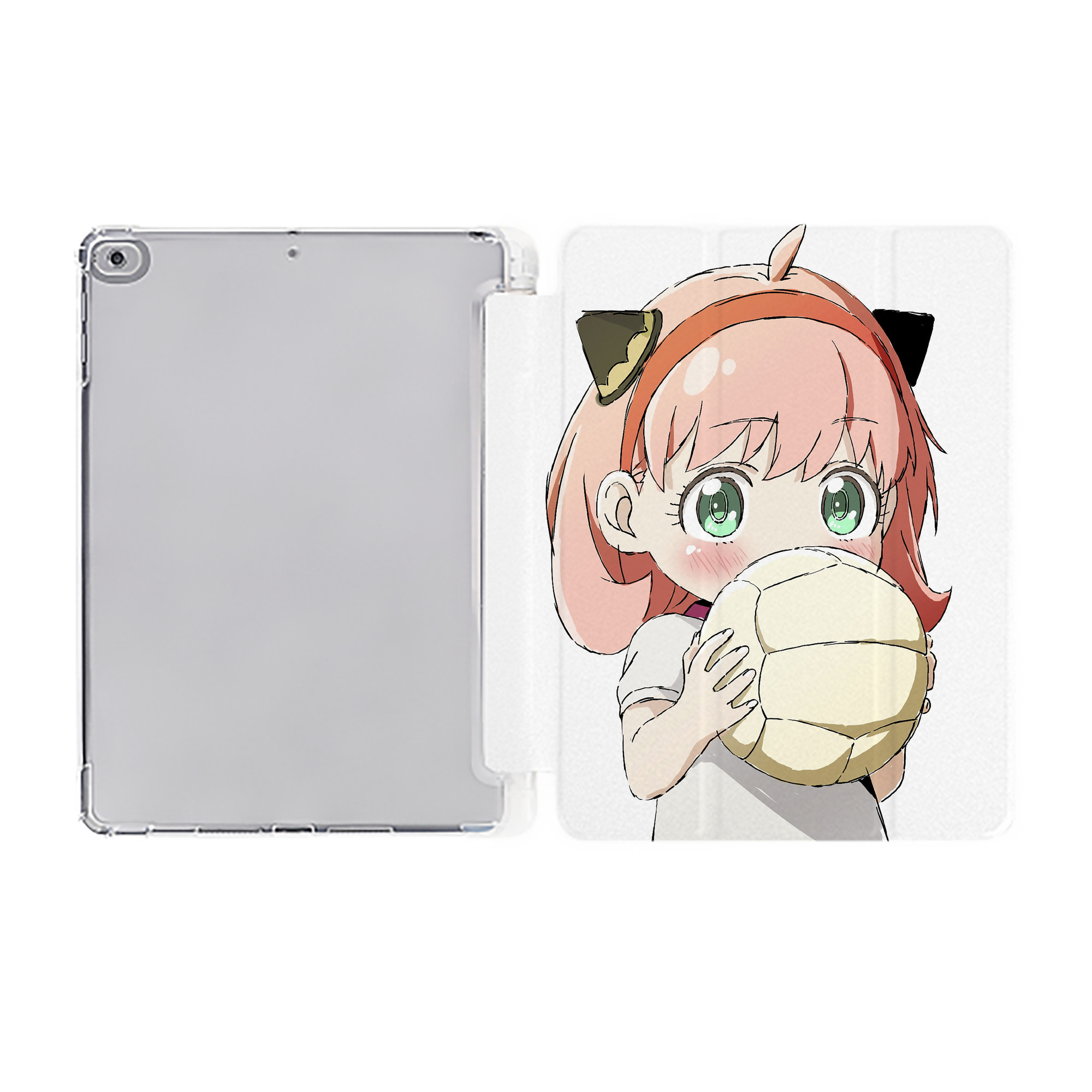 （画像用） SPY×FAMILY间谍家家酒 IPad ケース ペン収納付き 三つ折りスタンド PUレザー×シリコン 対応機種9.5/10.5/10.9インチ